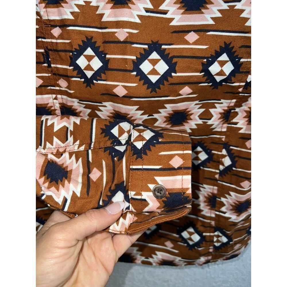 DULUTH Trading Aztec Western Button Shirt Womens Medium EUC (1A) - Picture 8 of 9